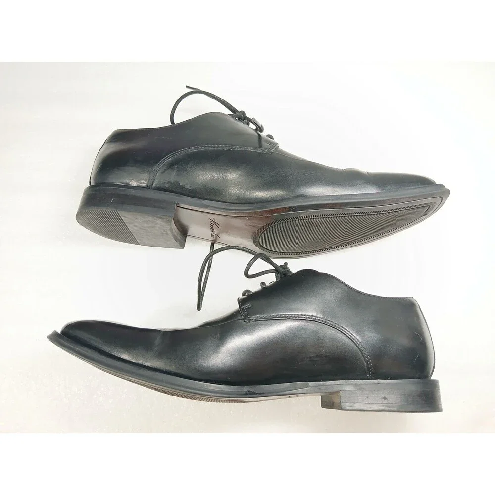 Kenneth Cole Men’s Black Leather Shoes Sz 8 – Silver Tech Comfort